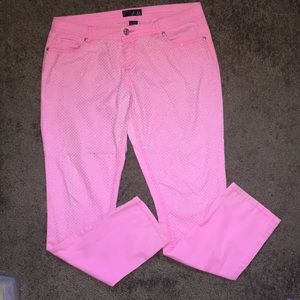 Sparkling Pink Curvy Pants